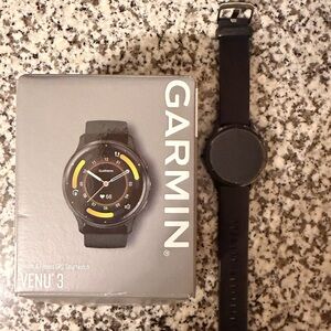 Garmin Venu 3 Black and Yellow Smartwatch